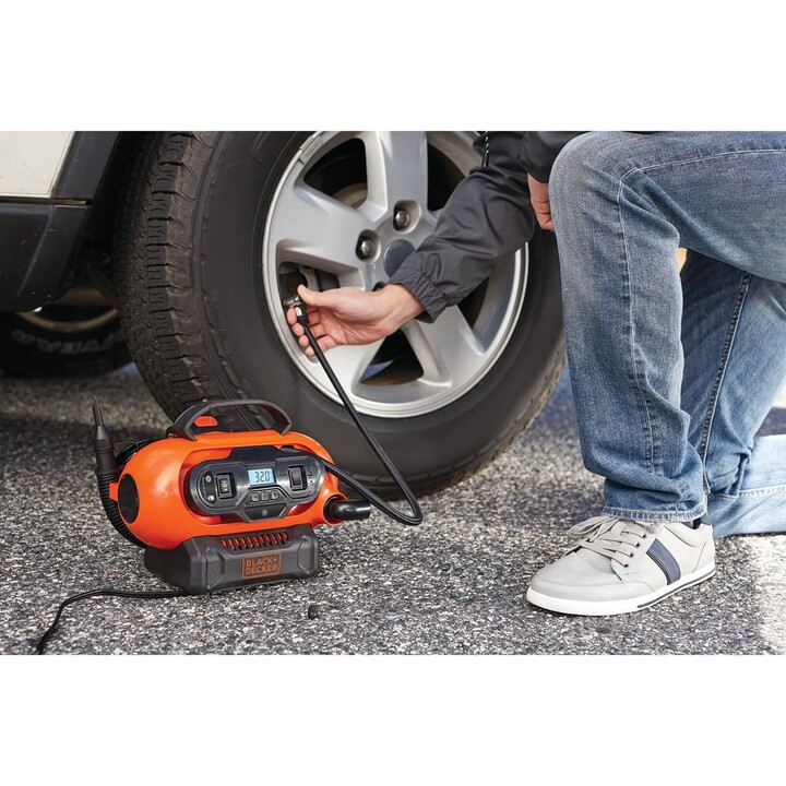 Black & Decker BDCINF18N-QS compresor de aire 160 l/min Bomba de aire/conexión a la toma del encendedor