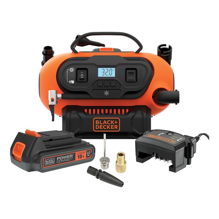 Black & Decker BDCINF18N-QS compresor de aire 160 l/min Bomba de aire/conexión a la toma del encendedor