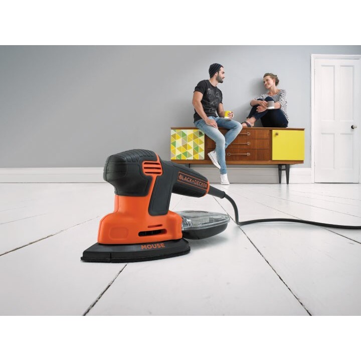 Black+Decker KA2500K ponceuse delta Mouse 120 W compacte rouge