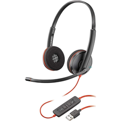 Poly Plantronics Blackwire 3220 Casque filaire double oreille avec microphone USB-A à perche