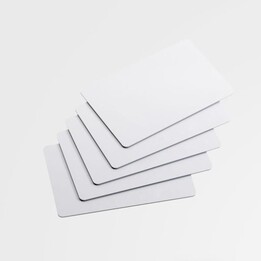 Carte PVC blanche 0,50 mm. (500 pièces)