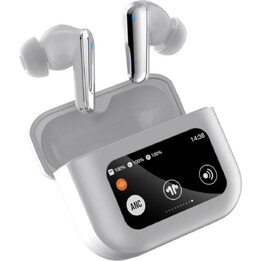 HBQ YYK-Q30 ANC LCD Bluetooth Kopfhörer Silber 