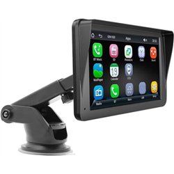 Pantalla táctil universal SWM B5300L 7 pulgadas Carplay/Android Auto Wireless Negro - Reproductor multimedia para coche
