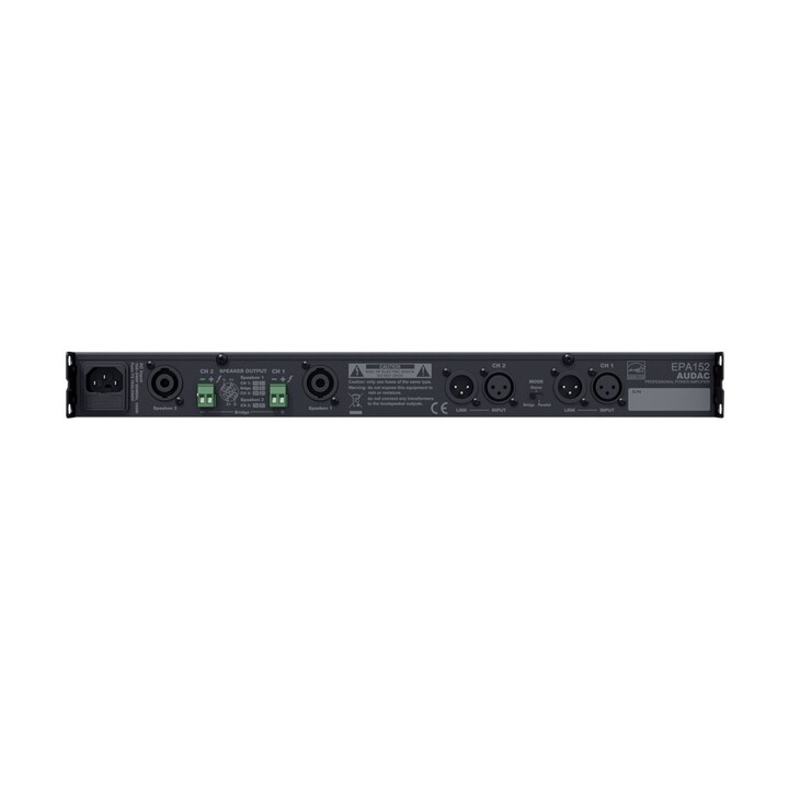 Amplificatore audio AUDAC EPA152 2.0 canali nero
