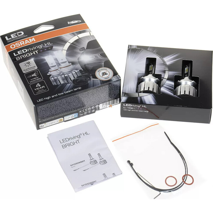 Bombilla LED (juego de 2) H10/HB3/HIR1 12V 19W P20D/PY20D legal para uso no carretera LEDriving HL BRIGHT