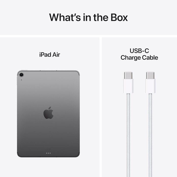 Apple iPad Air 11 2025 WiFi Cellular, 128GB, 7a Gen, chip M3, fotocamera da 12 MP, grigio
