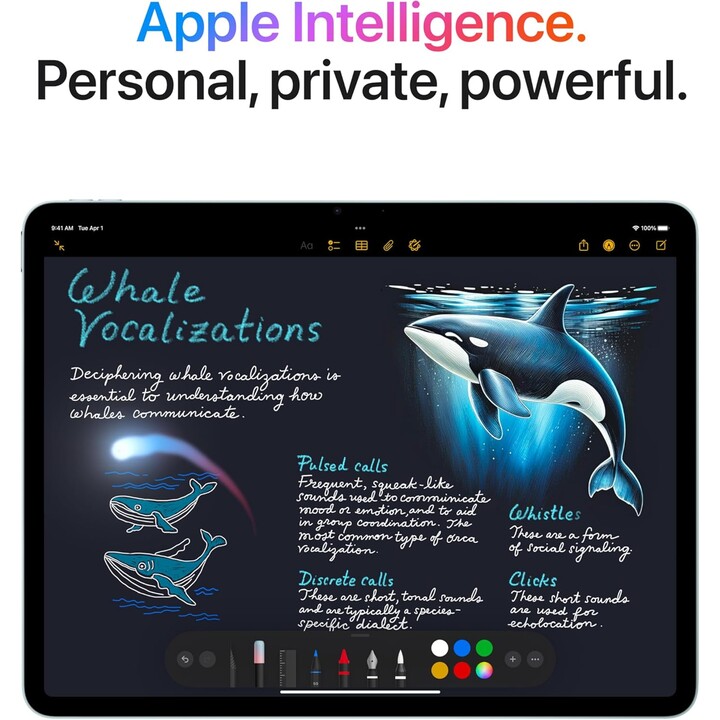Apple iPad Air 11 2025 WiFi Cellular, 512GB, 7th Gen, chip M3, cámara de 12 mp, púrpura