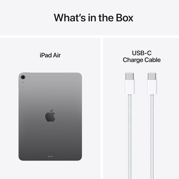 Apple iPad Air 11 2025 WiFi, 128GB, 7a Gen, chip M3, fotocamera da 12 MP, grigio
