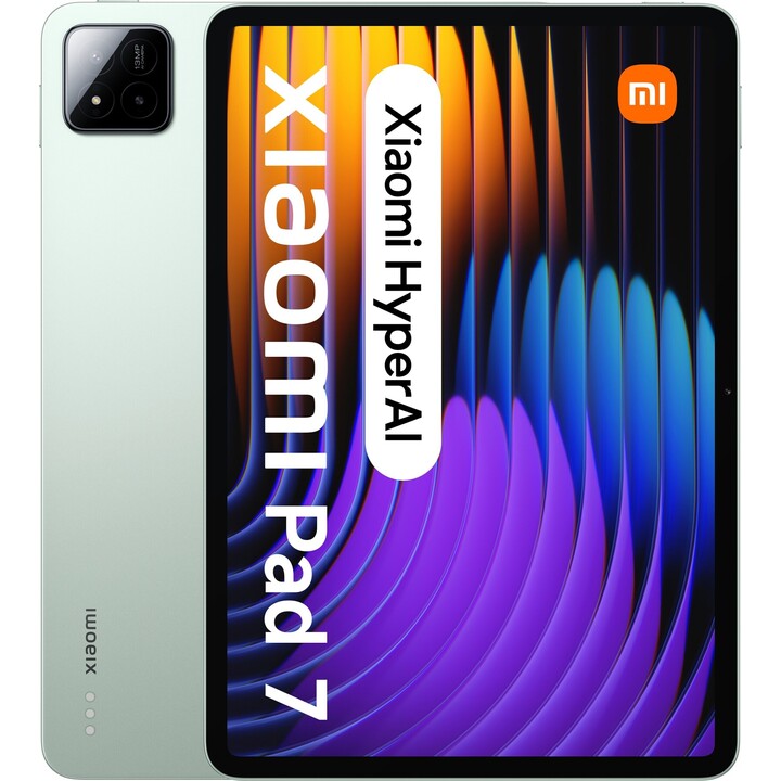 Xiaomi Pad 7, 8+128 GB, wifi, display da 11,2 pollici, batteria da 8850 mAh, ricarica da 45 W, hyper ai, verde