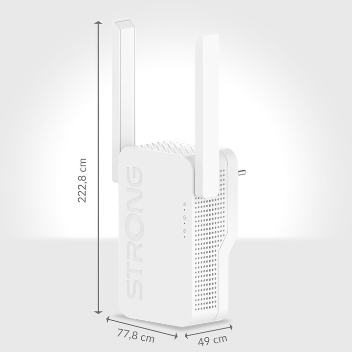 Strong Wi-Fi 6 Repeater AX3000, 2-in-1-Wi-Fi-Verstärker und Zugangspunkt, Hochgeschwindigkeits-Internet bis zu 3000 Mbit / s
