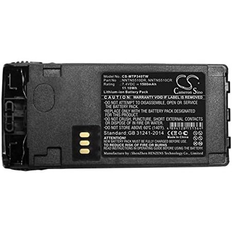 Batería Motorola 7.4V 1500mAh Reemplazo de iones de litio para GP340EX ATEX