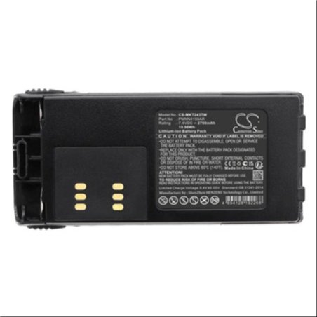 Batería Motorola 7.4V 2700mAh Reemplazo de impresiones de iones de iones para GP360