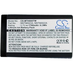 Motorola 3.7V 1700mAh reorden de iones de litio MTH800/DTR650