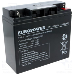 Batteria 12V 17Ah VRLA/EP17-12 Europower EMU