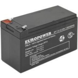 Batteria 12V 7.2Ah VRLA/EP7.2-12 T2 Europower EMU