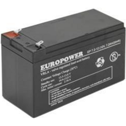 Batteria 12V 7.2Ah VRLA/EP7.2-12 T2 Europower EMU