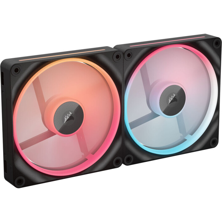 Corsair iCUE LINK LX140-R Reverse RGB PWM 140mm Dual Pack Black