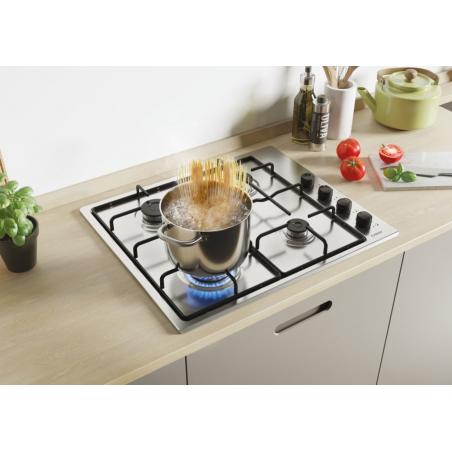 Candy Smart CHW6LBX/4U Acero inoxidable Integrado 60 cm Encimera de gas 4 zona(s)