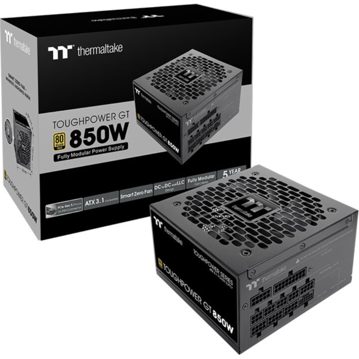 Thermaltake ToughPower GT 850W ATX Alimentatore PFC Attivo 80+ Oro Modulare Nero