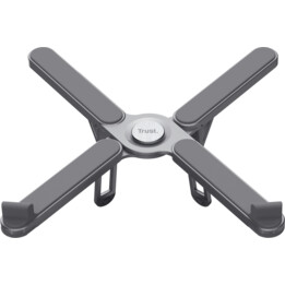 Trust Macy supporto pieghevole in alluminio per laptop e tablet grigio
