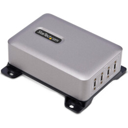 StarTech.com Chargeur USB-C Multi-Appareils à 4 Ports, 240 W au Total, Port Unique 140 W EPR, PD 3.1, Ports de Verrouillage à Vi