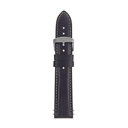 Cinturino in pelle Zeppelin nero, 22 mm