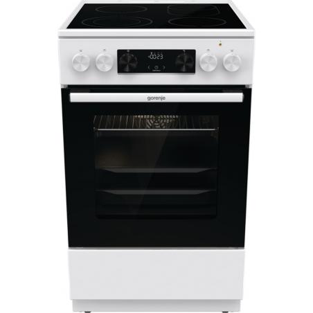 Gorenje GECS5C70WA cocina Cocina independiente Quemador en espiral Blanco A