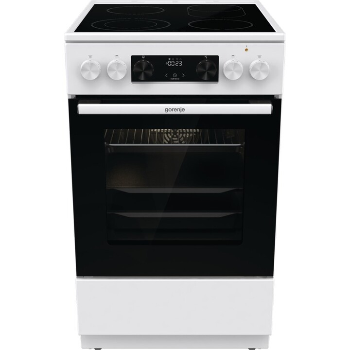 Cocina Vitrocerámica Gorenje GECS5C70WA Independiente 50 cm 70 L 4 Zonas Blanco