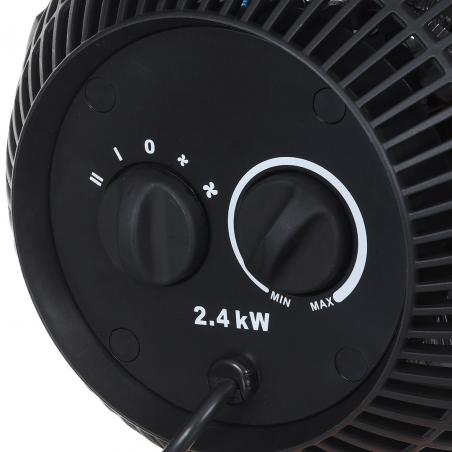 NEO TOOLS 90-070 2in1 calefactor eléctrico + Ventilador 2400 W Negro, Naranja