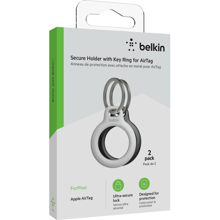 BELKIN AIRTAG CASE COM RODA 2 PCS PRETO/BRANCO