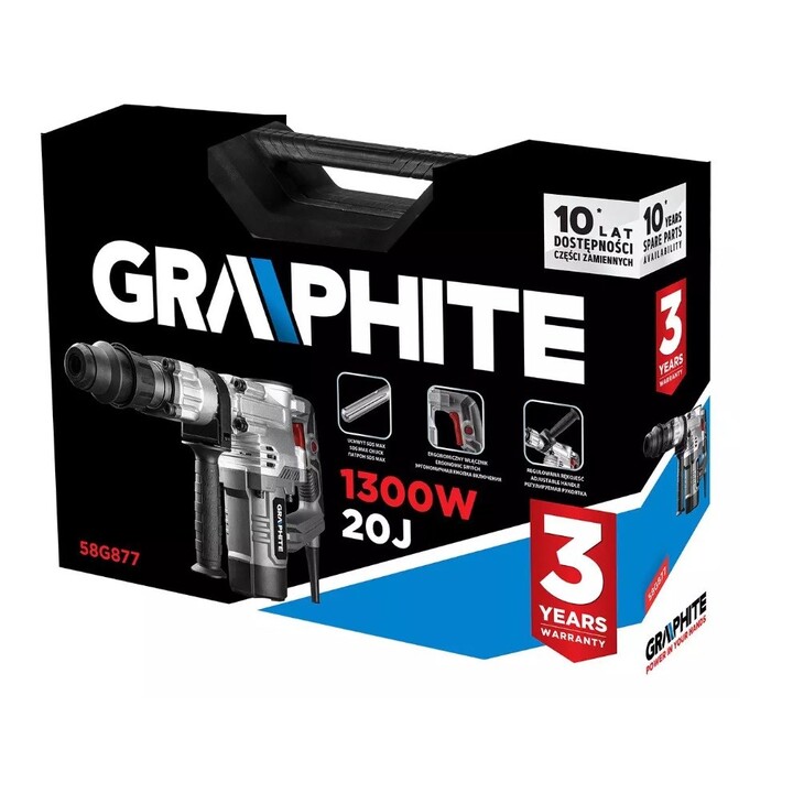 1300W Graphite SDS Max Demolition Hammer