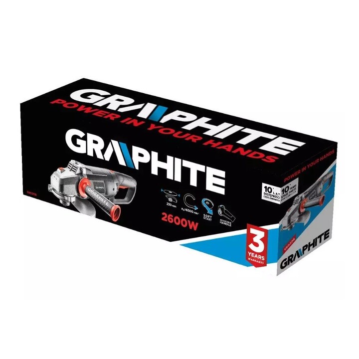 Meuleuse d'angle 2600W Graphite Disque 230mm