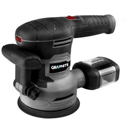 Lixadeira excêntrica de grafite 450W, disco 125/150mm, com estojo