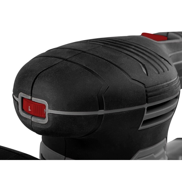 450W Graphite eccentric sander, 125/150mm disc, with case