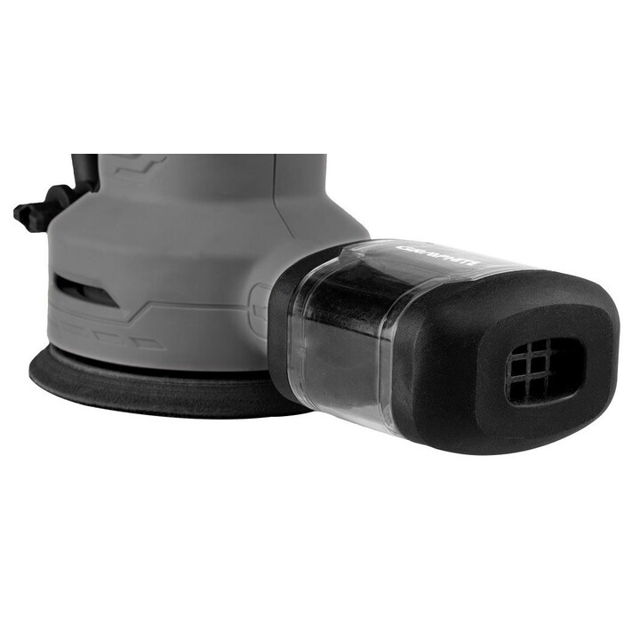 450W Graphite eccentric sander, 125/150mm disc, with case