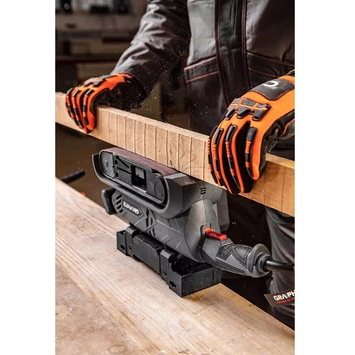 Lixadeira de cinta de grafite 900W 75x533 mm