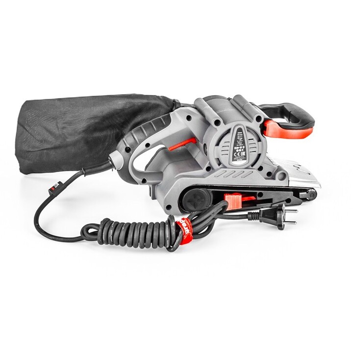 Lijadora de banda Graphite de 800 W con banda sin fin de 75 x 457 mm y maletín de transporte