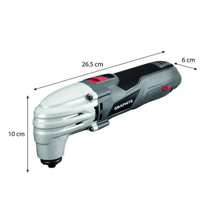 Multifunction machine 250W Graphite oscillation rate 15000-21000 per minute with carrying case