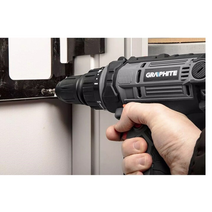 Perceuse/visseuse sur secteur 300W Graphite Mandrin auto-serrant 10mm avec mallette de transport