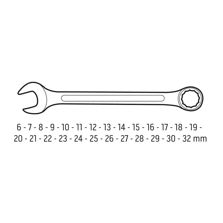 Neo Tools 09-754, Maulschlüsselsatz 6-32mm, 26-teilig