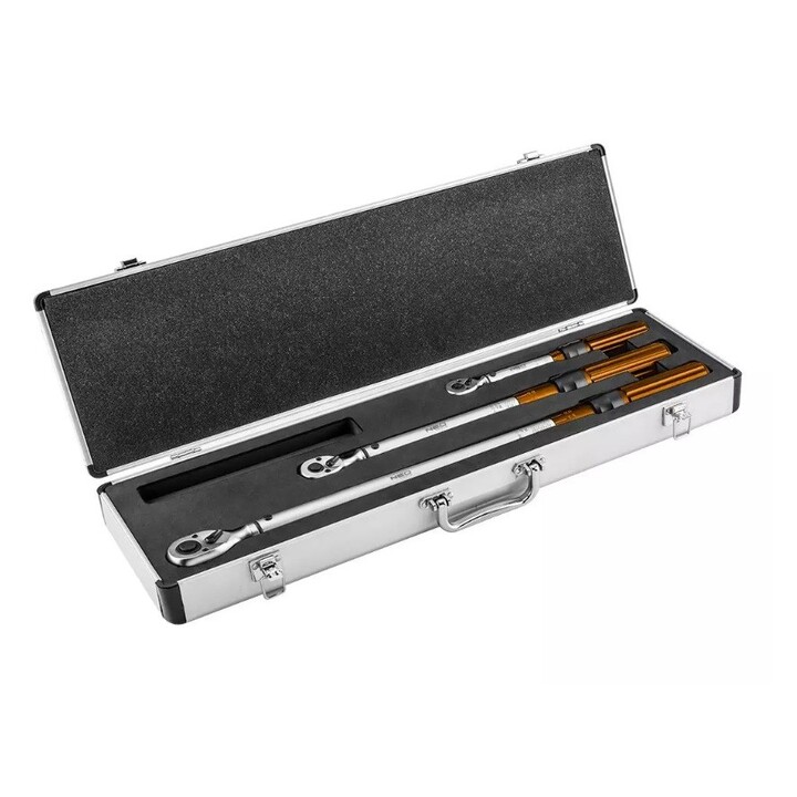 Neo Tools set de clés dynamométriques bidirectionnelles 1/4", 3/8", 1/2", 3 pièces