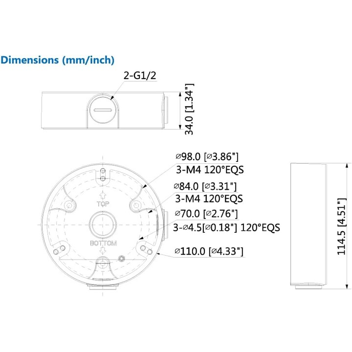 Dahua Junction Box/Pfa136