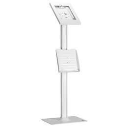 Maclean MC-476W support de sol pour tablette avec verrou, 9,7"-11", blanc
