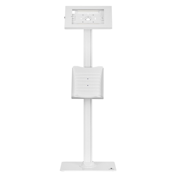 Maclean MC-476W support de sol pour tablette avec verrou, 9,7"-11", blanc