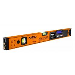 Nivel de burbuja Neo Tools con indicador electrónico y puntero láser 60 cm