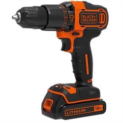 Black & Decker BDCHD18-QW taladro 1400 RPM Negro, Naranja
