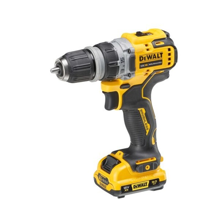 Dewalt DCD703L2T-QW 1500 RPM Pedestal Lock Screwdriver Bit 900g Black,Yellow
