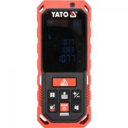 Yato YT-73126 telémetro Medidor láser de distancias Negro, Rojo 40 m