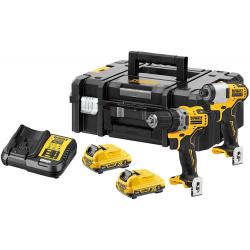 DeWALT DCK2110L2T-QW destornillador eléctrico y llave de impacto Negro, Amarillo