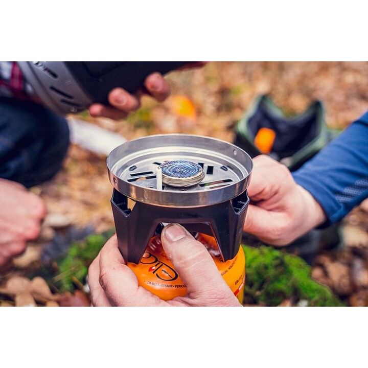 NEO TOOLS 63-151 camping stove with pot and burner black/orange